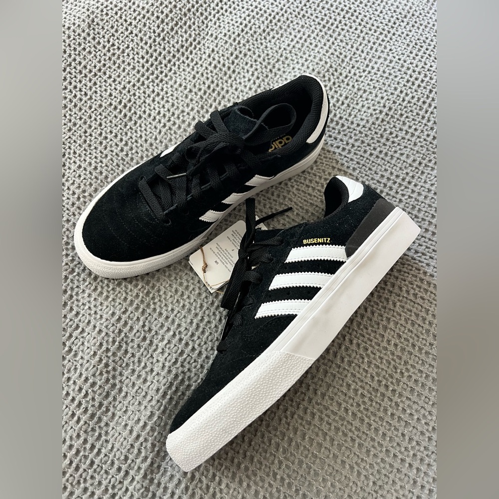 NWT Adidas Busenitz Vulc 2 Black and White Size M7 / W8